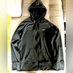 Nike Therma-Fit Black Zip Up Hoodie, Size Large